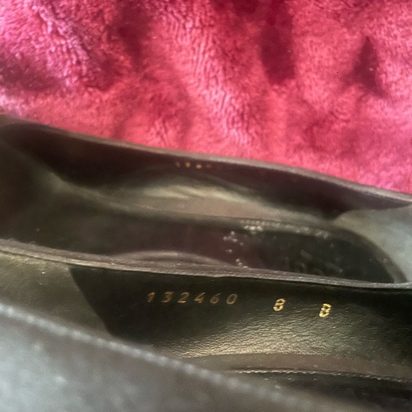 Gucci Black Satin Opened Toe Pumps- Size:8B - Picture 7 of 10